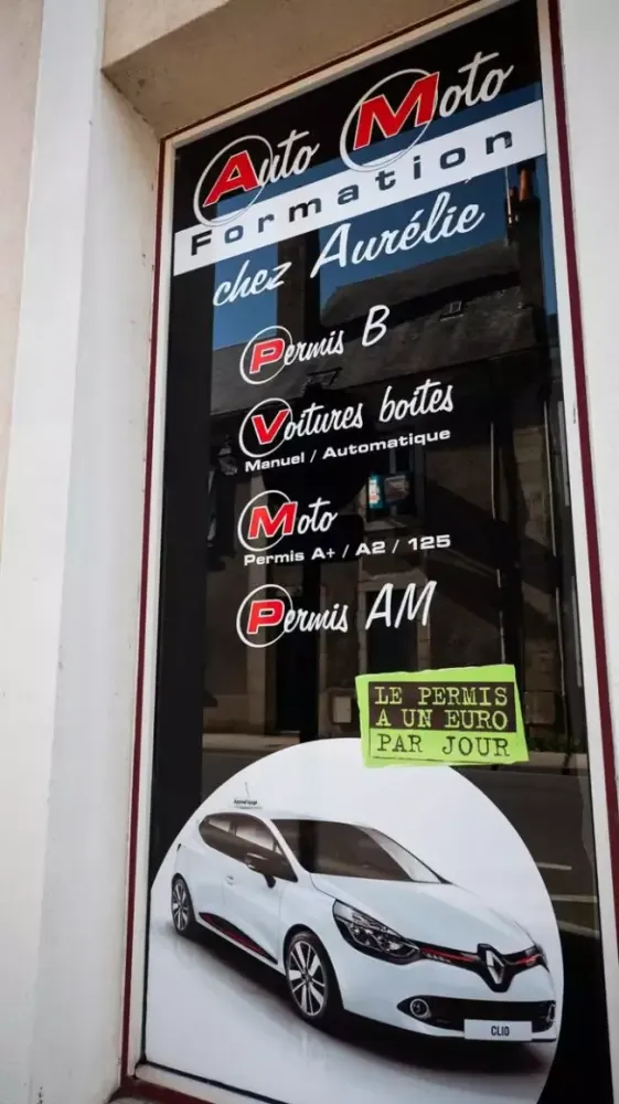 Devanture auto moto formation